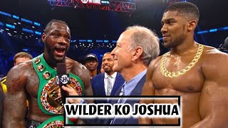 Anthony Joshua vs Deontay Wilder Full Fight Boxing Highlights [upl. by Sage845]