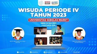 Wisuda Periode 4 Tahun 2023 Universitas Sebelas Maret [upl. by Ibbor]