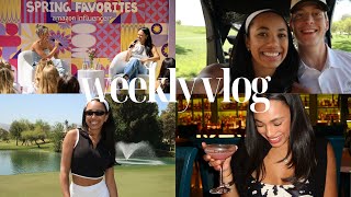 California Vlog  live podcast influencer events shopping golf dinner amp travel [upl. by Bois]