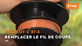 Remplacer le fil de coupe  TrimCut 312  Coupebordures STIHL [upl. by Esile858]