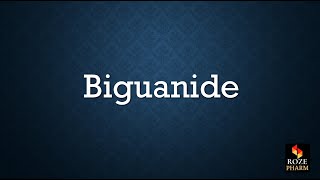 Biguanide pronunciation pharmacology diabetes drug T2DM medicine pharm How to say Biguanide [upl. by Adniroc950]