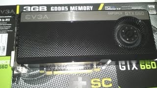 Evga GeForce gtx 660 SC unboxing and installation review [upl. by Dnomde235]