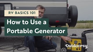 RV Basics 101 How to Use a Portable Generator [upl. by Olva]