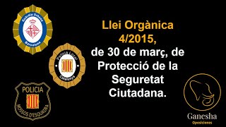 MASTERCLASS LO 42015 SEGURETAT CIUTADANA Policies locals Mossos Guardia urbana ISPC interins [upl. by Trabue]