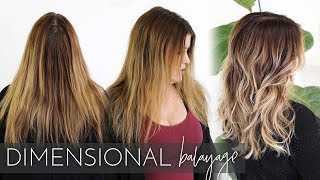 Dimensional Balayage  How to Add Lowlights and Highlights using my Foilayage Technique [upl. by Frentz]