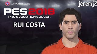 RUI COSTA FACE EDIT PES 2018 2019 2020 european classics [upl. by Mintun589]