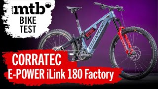 CORRATEC EPOWER iLink 180 Factory 2021 E Mountainbike Test I NEU I E Enduro MTB Review [upl. by Arvind]