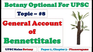 Fossil Gymnosperms General Account of Bennititales Cycadeoids Botany Lectures By Dr Pravin Ekade [upl. by Bonney339]