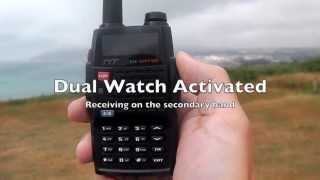 TYT THUVF9D VHF UHF radio listening to marine band [upl. by Eirod]