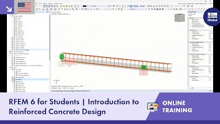 RFEM 6 for Students  Introduction to Reinforced Concrete Design  Mai 17 2023 [upl. by Ekusuy]