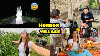 😜Aaj to Bahar Open me hi Nahana Pada Galti se 😱Most Horror Village Road pe chali gai Bindass Kavya [upl. by Edlihtam]