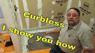 Curbless shower install how its done [upl. by Geirk]