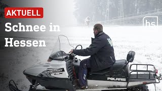 Wasserkuppe Willingen Feldberg Freude über den ersten Schnee der Saison  hessenschau [upl. by Anelys]