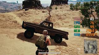 GeForce GTX 1060 3GB  Intel Core i54690K  PUBG FPS Test Miramar High [upl. by Townie687]