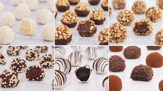 Variedad de Trufas de Chocolate  Tan dulce  Recetas paso a paso [upl. by Kassie106]