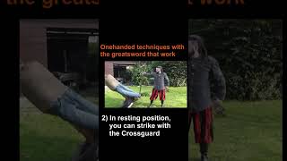 Onehanded Techniques For The Greatsword zweihander zweihänder montante schlachtschwert [upl. by Scarface]