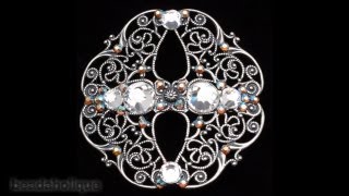 How to Make a Filigree and Rhinestone Hair Barrette [upl. by Melicent]