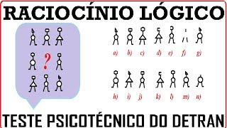 Raciocínio Lógico Figuras Imagem Teste psicotécnico QI Quociente de Inteligência Detran Concurso RLM [upl. by Nwonknu253]