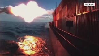 See Tomahawk missile strike a ship [upl. by Happy]