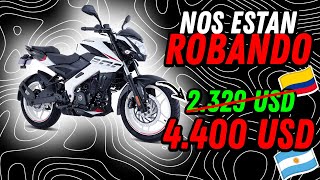 PRECIOS de MOTOS en ARGENTINA VS COLOMBIA 2024 motovlog [upl. by Llevad933]