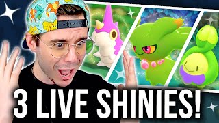 LIVE 3 MORE SHINIES IN BDSP Eterna Forest  Shiny Evolution Brilliant Diamond amp Shining Pearl [upl. by Orimar]