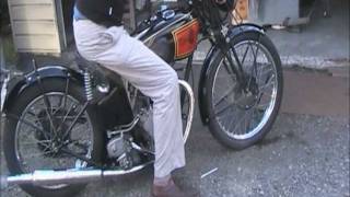 Excelsior Manxman 1939 new handmade exhaust [upl. by Euv]