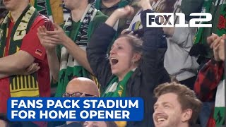 Portland Timbers fans fill Providence Park for home opener [upl. by Gaile119]