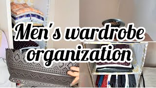 Mens Wardrobe Organization  Ideas to utilize vertical space of any shelf  DIY no cost organizer [upl. by Dibbell682]