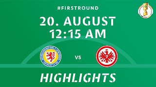 DFBPokal 202425 Round 1  Eintracht Braunschweig vs Eintracht Frankfurt  DFB Pokal Highlights [upl. by Ahcropal]