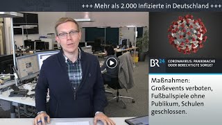 BR24live Coronavirus  Panikmache oder berechtigte Sorge  BR24 [upl. by Attalanta]