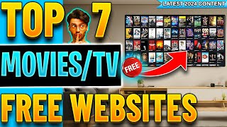 🔴Top 7 Websites to Watch FREE Movies  TV Shows No Sign up 2024 Update [upl. by Noxas596]