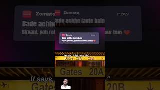 Zomatos Flirty notification Exposed 😀 shortsfeed shortsfeed youtube youtubeshorts [upl. by Moitoso]