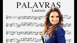 PALAVRAS  Lauriete partitura [upl. by Odlaumor]