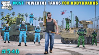 Michael Committed Powerful Tanks Robbery For Bodyguards  Gta V Gameplay [upl. by Vasilis726]