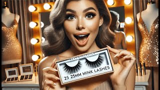 🦋 Anforlin Mink Lashes False Eyelashes 5D Fluffy Mink Lashes  Best Eyelashes 25MM Mink Lashes 🌟 [upl. by Elberfeld]