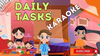 Daily Tasks Song  Fun Routine for Kids  Karaoke SingAlong youtube [upl. by Harrison]