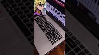 Giornos Theme but with Computer Keyboard shorts [upl. by Nomannic]