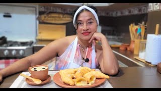 Masa para empanadas de viento🥟🇪🇨 en menos de 3 minutos😘👌👍❤ [upl. by Kimball]