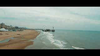 Scheveningen  The Hague Beach Holland 4k Drone [upl. by Levitan]