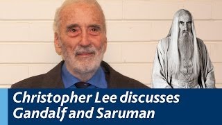 Christopher Lee discusses Gandalf Saruman and the Lord of the Rings Trilogy [upl. by Nobie315]