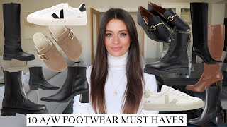 AUTUMN  WINTER MUST HAVE FOOTWEAR  TOP 10 SHOES amp BOOTS FOR FALL [upl. by Wallache]