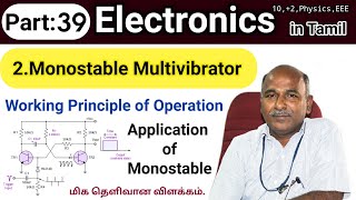 Monostable Multivibrator working in tamil [upl. by Rugg468]