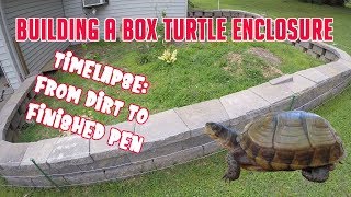 Box Turtle Enclosure  Time lapse of Pen Build  Shane Williams Outdoors [upl. by Aro]