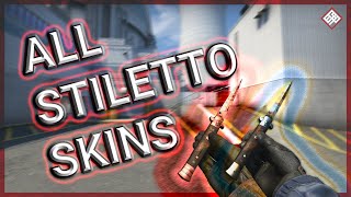 CSGO Stiletto Knife  ALL Skins Showcase  Full Tutorial [upl. by Studnia]