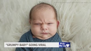 Baby going viral for grumpy expressions during photo shoot [upl. by Anelys]