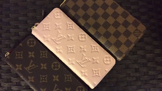 Louis Vuitton Zippy and Clemence Wallets Review and comparison Both Empriente and Canvas [upl. by Candida]