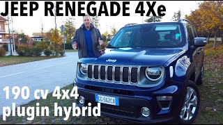 JEEP RENEGADE 4xe plugin da 190 cv regina delle vendite [upl. by Yovonnda]