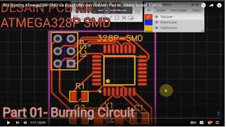 03 Burning ATmega328P SMD via Board UNO dan USBASP Part 02  Using Socket TQFP32 [upl. by Ojytteb]