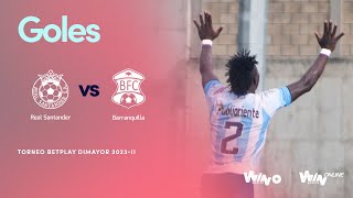 Real Santander vs Barranquilla goles  Torneo BetPlay Dimayor 2023 2  Fecha 15 [upl. by Droflim867]