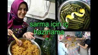 Sarma İçin İç Hazırlama Tarifi [upl. by Drehcir]